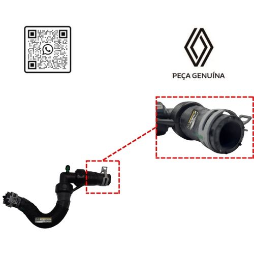 RN 02842R 924102842R MANGUEIRA DO RADIADOR AR QUENTE KARDIAN 1.0 12V H5D -LONGA- - 2